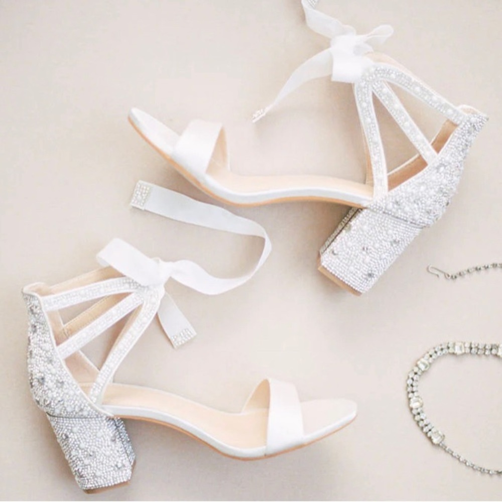 Kate Whitcomb Lola Ivory Bridal Shoes - Size 9